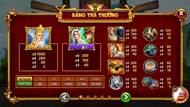 Cùng chơi thử Sơn Tinh Thủy Tinh cảm nhận sự thú vị của Game Slot