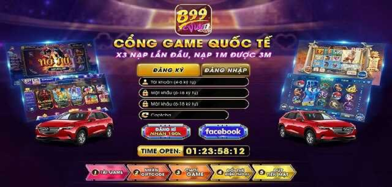 Đăng ký tài khoản tại game bài B99