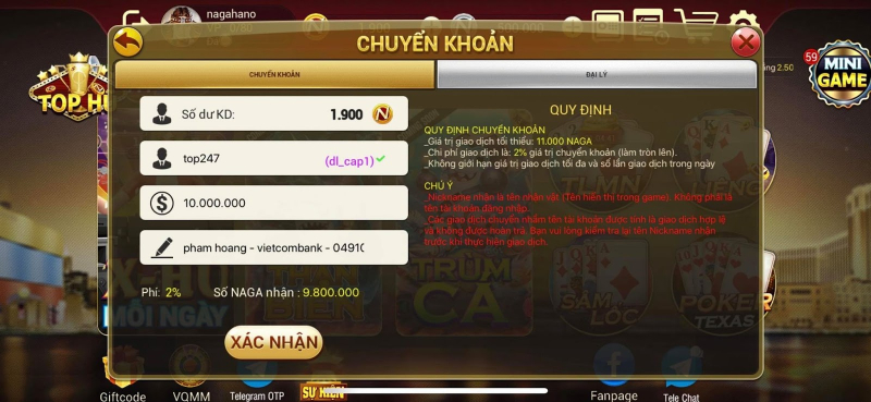 Sau khi chinh chiến anh em có thể dễ dàng đổi thưởng