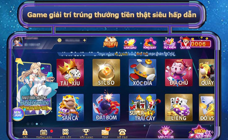 Kho game đa dạng và cực kì hấp dẫn.