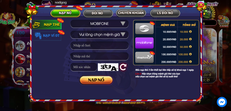 Nạp rút tiền cực nhanh