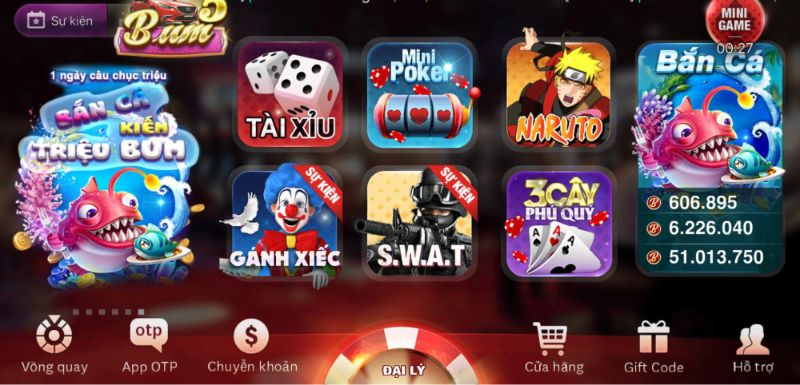 Kho game nổ hũ đỉnh cao 