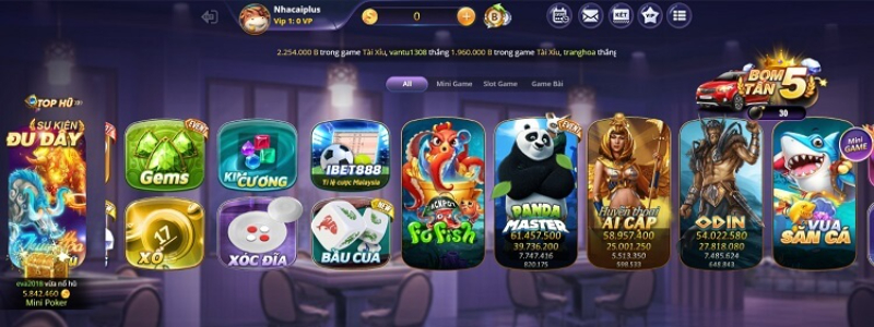 Kho trò chơi đa dạng được cập nhật thường xuyên theo thị hiếu