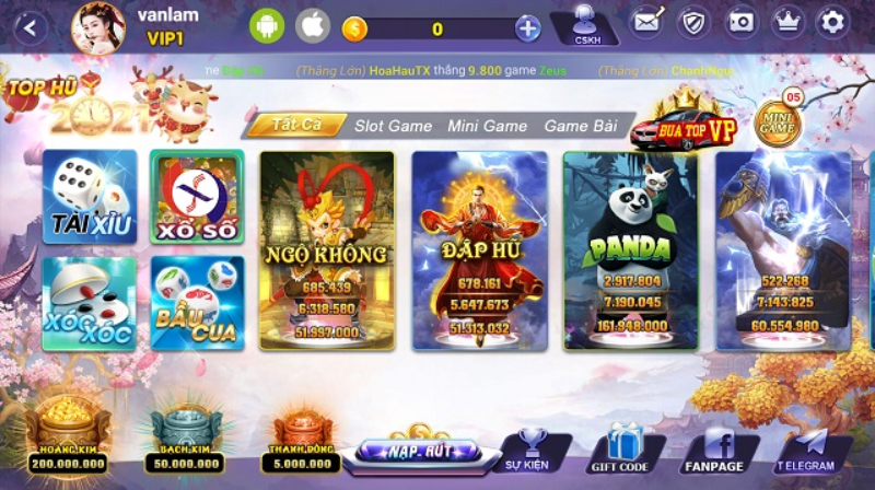 Đa dạng các thể loại game đổi thưởng