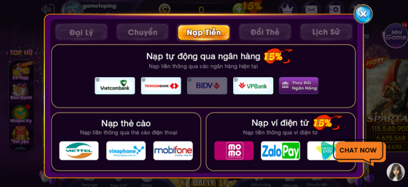 Nạp tiền dễ dàng hơn 