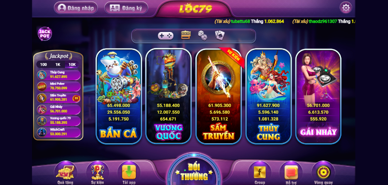 Game slots đổi thưởng