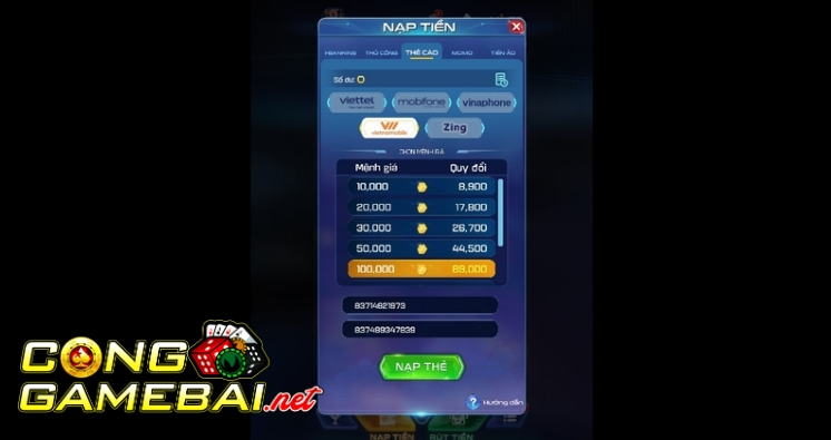 Hướng dẫn giao dịch thanh toán tại Win79