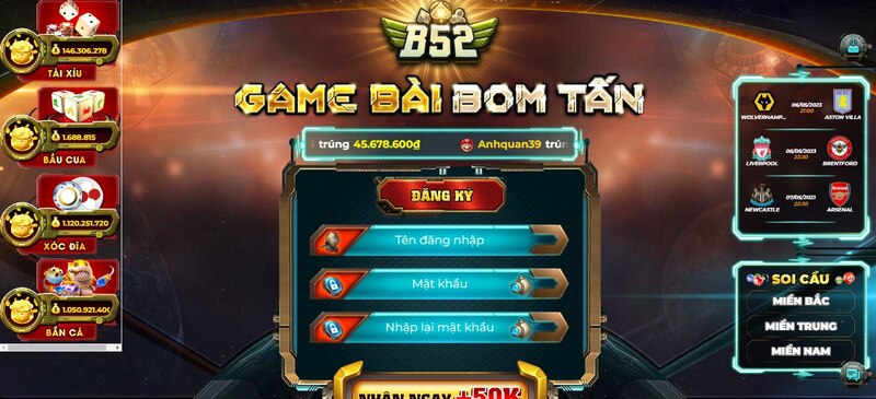 Điểm làm giàu lý tưởng - B52 Club