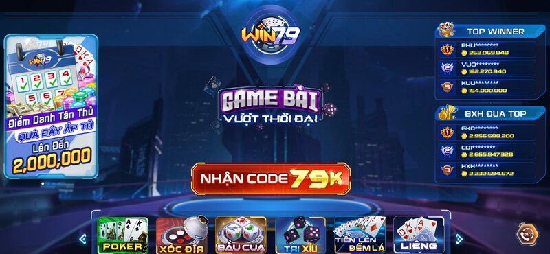 Thông tin chung cổng game Win79