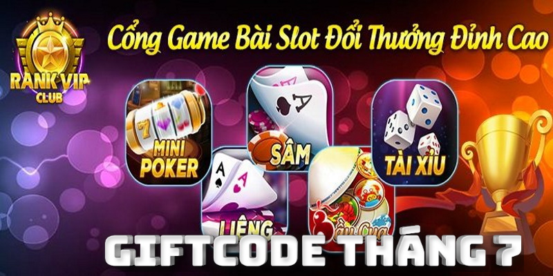 Giải thưởng Rankvip Giftcode độc đáo chỉ có tại Rankvip