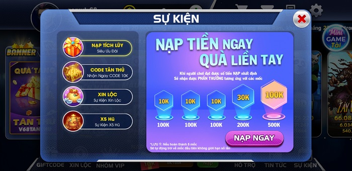 V68 Club Giftcode: Tham gia ngay nhận quà liền tay