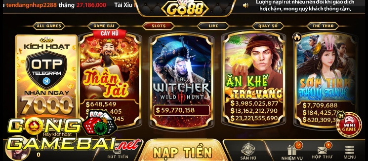 Chuyên mục game slot tại Go88